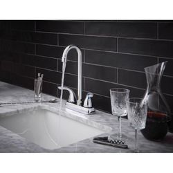 Oakbrook Collection Pacifica Two Handle Chrome Bar Faucet