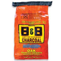 B&B Charcoal All Natural Oak Charcoal Briquettes 8.8 lb