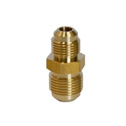 ATC 1/2 in. Flare X 3/8 in. D Flare Yellow Brass Reducing Union