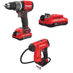 CRAFTSMAN V20 BRUSHLESS RP Drill/Driver Kit with V20 2.0 Ah Battery withV20 Inflator