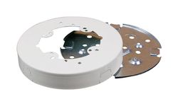 Legrand Round Steel 1 gang Electrical Box Ivory