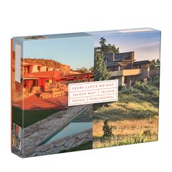 Galison Frank Lloyd Wright Double-Sided Puzzle Multicolored 500 pc