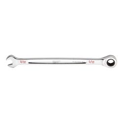 Milwaukee 9/32 in. X 9/32 in. 12 Point SAE I-Beam Ratcheting Combination Wrench 0.65 in. L 1 pc