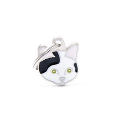 MyFamily Friends Black/White European Shorthair Metal Cat Pet Tags Medium
