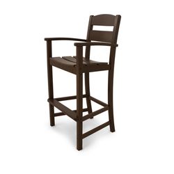 Ivy Terrace Classics Mahogany HDPE Frame High Dining Armchair