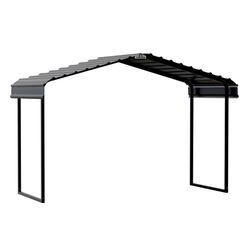 Arrow 12 ft. x 6 ft. Galvanized Steel Standard Peak Carport without Floor Kit