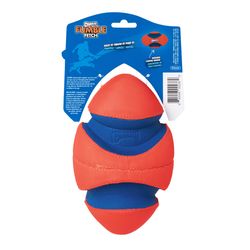 Chuckit! For Dog Blue/Orange Rubber Fumble Fetch Pet Toy Small 1 pk