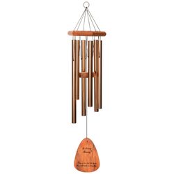 Wind River In Loving Memory Bronze Aluminum/Wood 30 in. Wind Chime