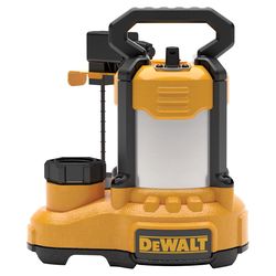 DeWalt 1/3 HP 4500 gph Stainless Steel Vertical Float Switch AC Submersible Sump Pump 10 ft³