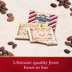 Ghirardelli Milk Chocolate/Peppermint Bark Chocolate Squares 7.9 oz