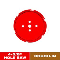 Diablo Demo Demon 4-5/8 in. Carbide Tipped Rough-In 2-3/8 in. L Hole Saw