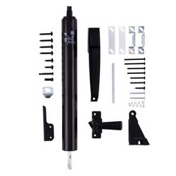 Ace Black Aluminum/Steel Pneumatic Screen/Storm Door Closer