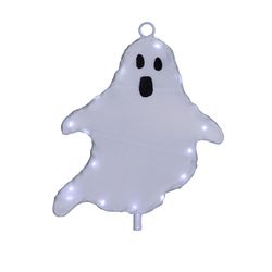 Celebrations Halloween White 16 in. LED 3 Ghost with stake Halloween Decor