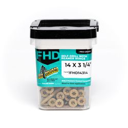Big Timber No. 14 Sizes X 3-1/4 in. L Star Bronze Deep Wood Screws 32 pk