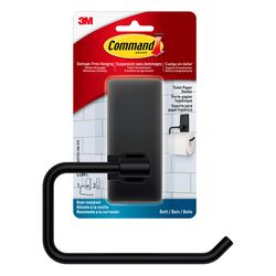 3M Command Matte Black Toilet Paper Holder