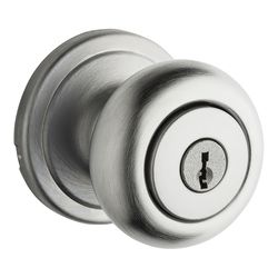 Kwikset Signature Series Hancock Knob Storeroom Satin Chrome Door Lock