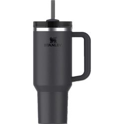 Stanley The Quencher H2.0 FlowState 40 oz Black 2.0 BPA Free Double-wall Vacuum Insulated Tumbler