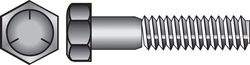 HILLMAN 7/16 in. D X 3-1/2 in. L Heat Treated Zinc Steel Hex Head Cap Screw 25 pk