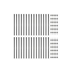 Nuvo Iron 26 in. H X 3/4 in. L Galvanized Steel Deck Rail Baluster Black