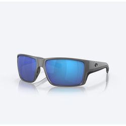 Costa Reefton Pro Sunglasses Unisex Gray Frame Blue Lens Polarized Blue Light Blocking