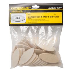 Eazypower Isomax Flat Compressed Wood Wood Biscuits 1/2 in. D X 2-1/4 in. L 50 pk