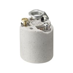 Leviton Porcelain Incandescent Medium Base Keyless Socket 1 pk