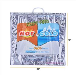 Superio Brand Silver 1 bag Hot and Cold Insulated Bag