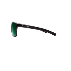 Native Wells XL Sunglasses Unisex Matte Black Frame Green Lens Blue Light Blocking