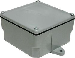 Cantex New and Old Work Square PVC 1 gang Junction Box Gray
