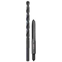 Milwaukee SAE 1/4-20 Straight Flute Plug Tap & #7 Drill Bit