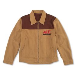 Ace Vintage Threads L Long Sleeve Unisex Collared Jacket Olive