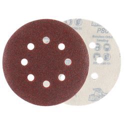 Ace 5 in. Aluminum Oxide Hook and Loop Sanding Disc 80 Grit Medium 50 pk