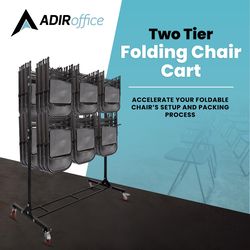 Adir Office 65 in. H X 33 in. W X 68.5 in. D Chair Cart