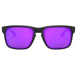 Oakley Holbrook Sunglasses Unisex Black Frame Purple Lens