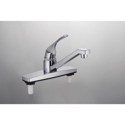 Home Plus One Handle Chrome Kitchen Faucet Side Sprayer Included