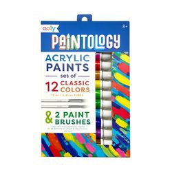 OOLY Paintology Classic Colors Acrylic Paint Set Multicolored 14 pc