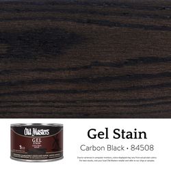 Old Masters Semi-Transparent Carbon Black Oil-Based Alkyd Gel Stain 1 pt