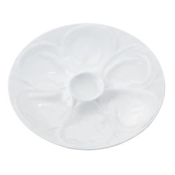 Harold Import White Porcelain Oyster Plate