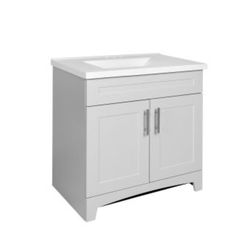 Royal Cabinets Single Grey Bathroom Vanity 30.5 in. W X 18.75 in. D X 36 in. H