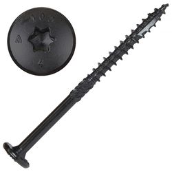 Screw Products, Inc. NOVA #16 in. X 4 in. L Star Black Steel Lag Screw 50 pk
