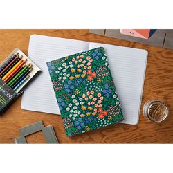 Denik 9 in. W X 7 in. L Sewn Bound Multicolored Navy Garden Notebook