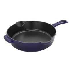 Staub Cast Iron Deep Skillet Dark Blue