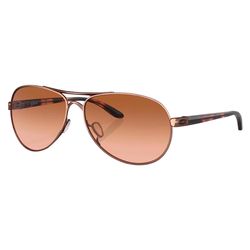 Oakley Feedback Sunglasses Women's Tortoise Frame Rose Lens