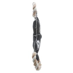Pavilion We Pets For Dog Black/Gray Cotton Frisbee Squeak Dog Toy 12 1 pk
