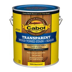 Cabot Wood Toned Low VOC Transparent Heartwood Oil-Based Alkyd Deck and Siding Stain 1 gal