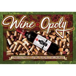 Late for the Sky Wine Opoly Board Game Multicolored