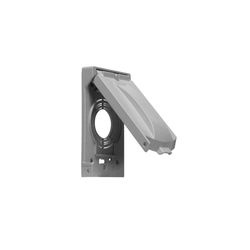TayMac Rectangle Die-Cast Metal 1 gang 4.82 in. H X 3.02 in. W Weatherproof Cover