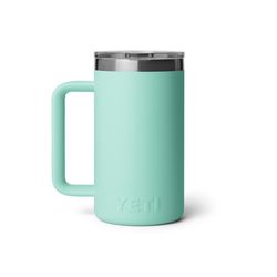 YETI Rambler 24 oz Seafoam BPA Free Ceramic Lined Mug with MagSlider Lid