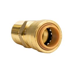 QuickFitting Push to Connect 1/2 in. MNPT Brass Adapter
