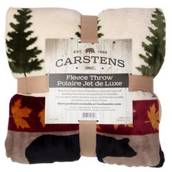 Carstens Inc 68 in. H X 54 in. L Multicolored Polyester Plush Throw Blanket